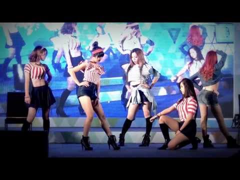 "T-Girls" cover "Wild+Gun" (Nine Muses) @ "Thailand Game Show BIG Festival 2013"