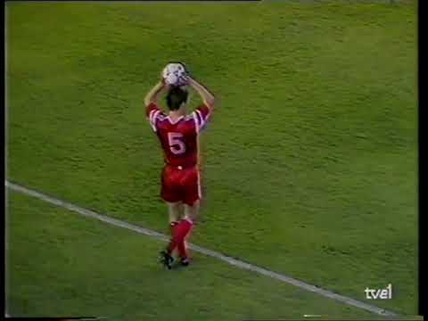 Copa de Europa 1990/1991: Real Madrid 1-3 Spartak Moscú (20/03/1991). Narración en español.