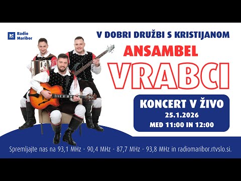 🎶 Ansambel Vrabci v živo | V dobri družbi s Kristijanom 🎶