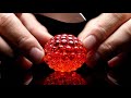 ASMR Glass Tangerine Cutting Relaxing Crystal Fruit Slicing 4K