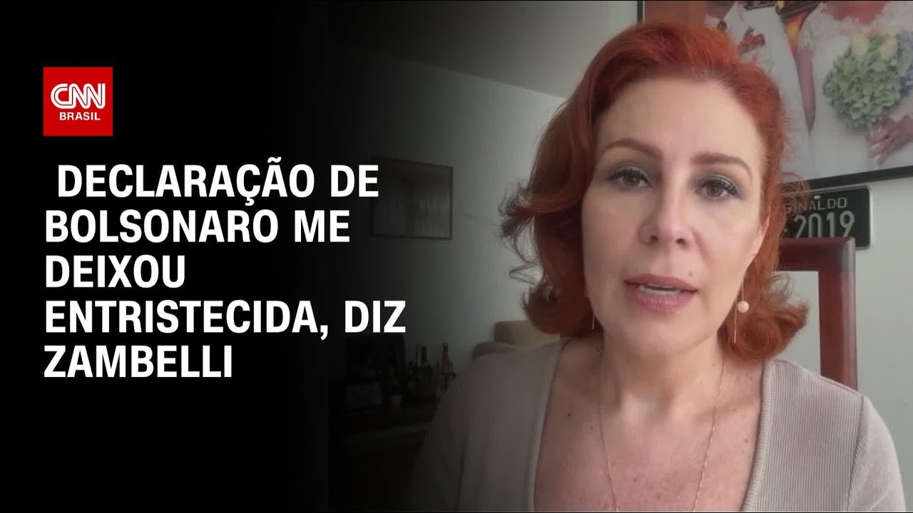 Zambelli à CNN: Declaração de Bolsonaro me deixou entristecida e é um peso muito grande | BASTIDORES