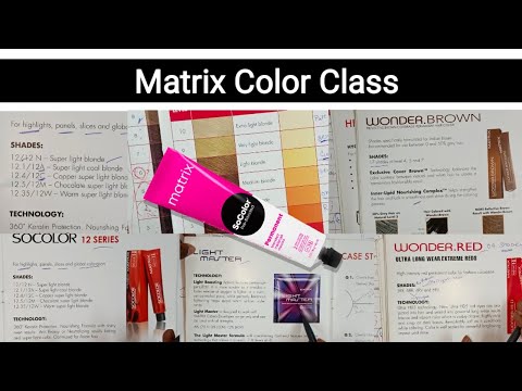 Matrix Hair Color Class ||Full Explained Knowledge||...
