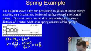 High School Physics - Conservation of Energy