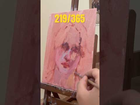 Day 219 painting a portrait everyday for a year #portraitchallenge #oilpainting #art #paintingdemo