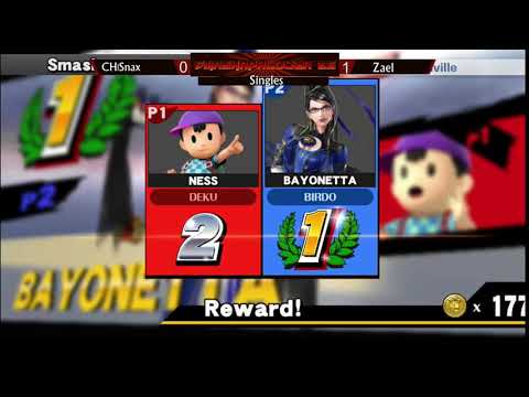SmashaPalooza 26: Winners Finals - Zael (Bayonetta, Diddy Kong) vs Snax (Ryu, Ness)