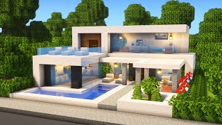 Minecraft | 如何建造現代別墅？我的世界教學