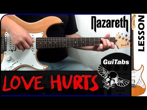 How to play LOVE HURTS 💔 - Nazareth / Guitar Lesson 🎸 / GuiTabs N°172