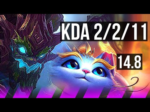 MAOKAI & Jinx vs YUUMI & Zeri (SUP) | 66% winrate, 2/2/11 | KR Master | 14.8
