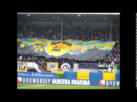 12-04-2014 Cambuur - Vitesse 4-3 opkomst met Cambuur Culture Doek