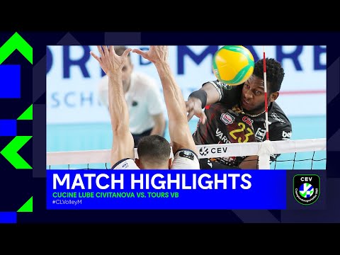 Highlights | Cucine Lube CIVITANOVA vs. TOURS VB | CEV Champions League Volley 2023
