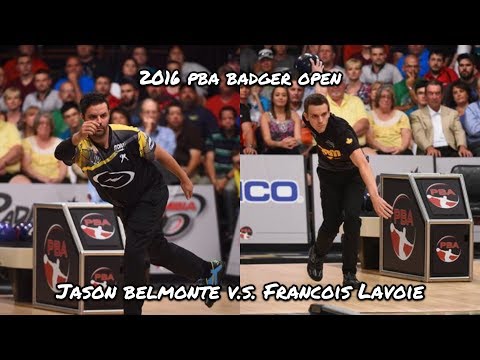 2016 Badger Open Match #1 - Jason Belmonte V.S. Francois Lavoie