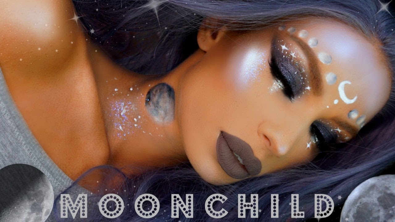 MOONCHILD Halloween Makeup Tutorial /Nikki French - YouTube