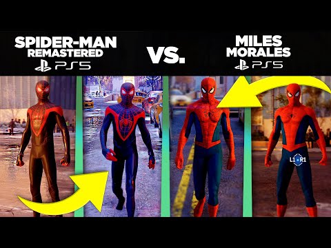 SPIDER-MAN Miles Morales vs Spider-Man Remastered | Which Looks Better? PS5 Side by Side Comparison