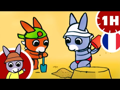 ☀️ Trotro fait un château de sable 🏖 - Dessin animé pour bébé
