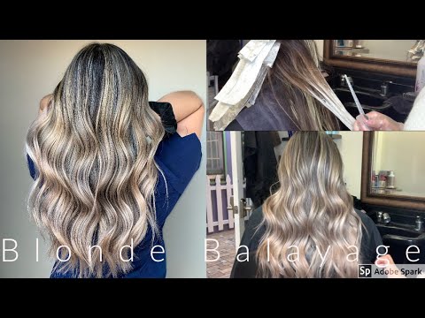 Blonde Balayage Highlights Technique! (Root Tap,Toner,...
