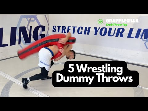 5 Wrestling Throws with the Wrestling Dummy 🤼‍♂️ #wrestling #mmatraining