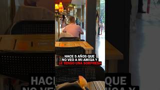 Hace 5 años no nos veíamos y esta fue su reacción ??‍♀️