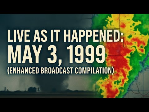 May 3 1999 Oklahoma Tornado Outbreak - News Broadcast