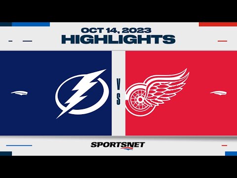 NHL Highlights | Lightning vs. Red Wings - October 14, 2023