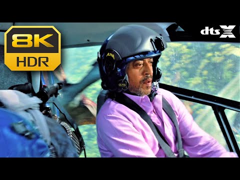 8K HDR • Irrfan's Helicopter Attacked by Dinosaurs (Jurassic World) ᵈᵗˢ⁻ˣ