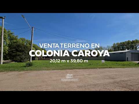 TERRENO EN VENTA EN COLONIA CAROYA - CORDOBA