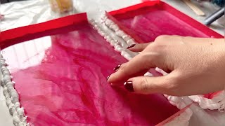 Learn How To Make A Stunning Red Epoxy Resin Table At Home