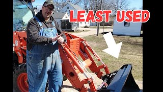 Using the least used loader attachment I have...Which one it is will surprise you