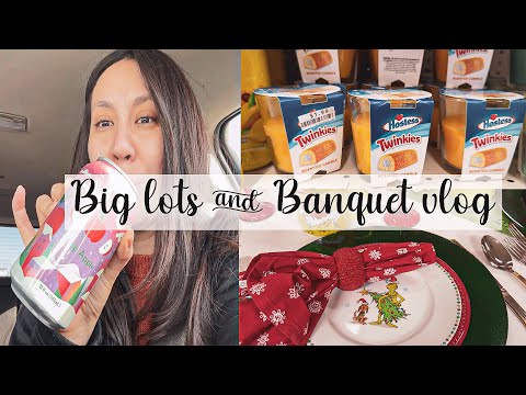 Vlogmas 2023 Day 8 come to Big lots shopping and ChristmasBanquet night