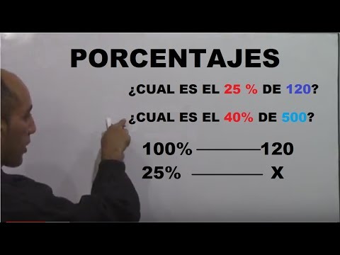 Porcentajes con regla de tres - Como calcular el tanto % de un número