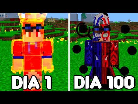 SOBREVIVI 100 DIAS NO NARUTO MINECRAFT!