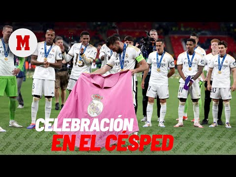 Las celebraciones de la 15 sobre el césped de Wembley I REAL MADRID CAMPEÓN DE CHAMPIONS