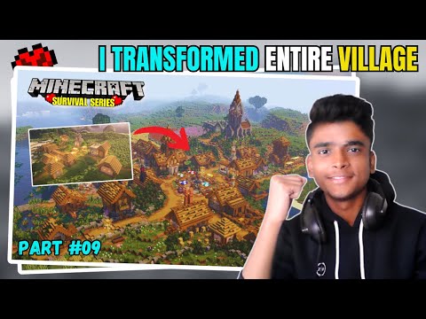 MAXARTIC GAMERZ: TURNING MINECRAFT VILLAGE INTO MASSIVE KINGDOM!! 😱