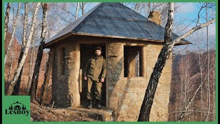 The stone house is almost ready!  I work alone. Part 2