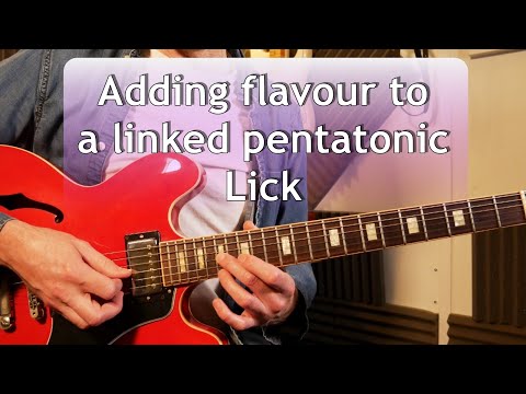 Linked Pentatonic with 6ths with jamming track - Lick Friday Week 287