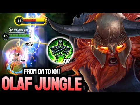 OLAF INSANE DAMAGE & COMEBACK FROM A BAD START (0/1 TO 10/1) ON GRANDMASTER ELO | Olaf - Wild Rift