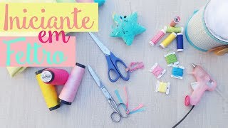 Iniciante Feltro - Material Basico, Ponto Caseado e Enchimento da peça