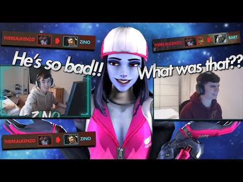 Toxic Twitch Streamers reaction to me killing them with Widowmaker - Overwatch
