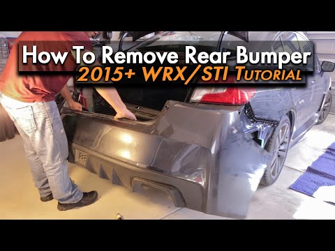 How to Remove 2015+ WRX Rear Bumper
