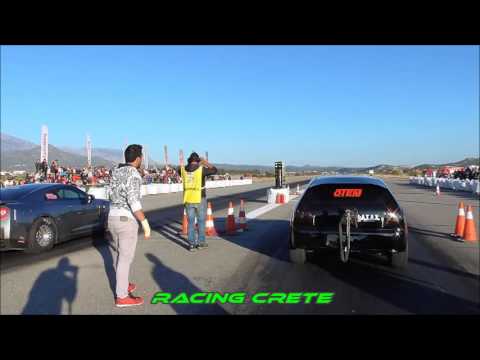 GTR TSAKLAS 8.2sec VS COLT AFENTOULIDIS 8.4sec - DRAGSTER TYMPAKI 5-6 DEC 2015