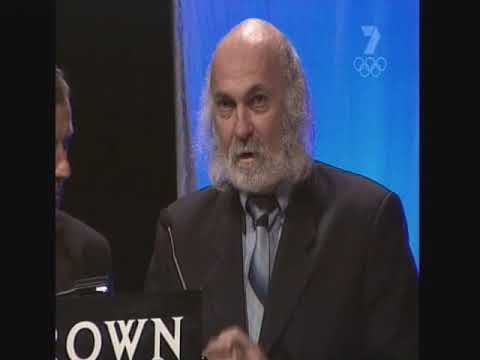 Bruce Doull making a tribute speech to Craig Bradley