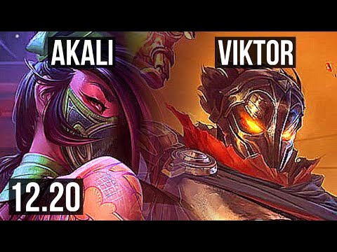 AKALI vs VIKTOR (MID) | 15/2/8, Legendary, 400+ games | KR Grandmaster | 12.20