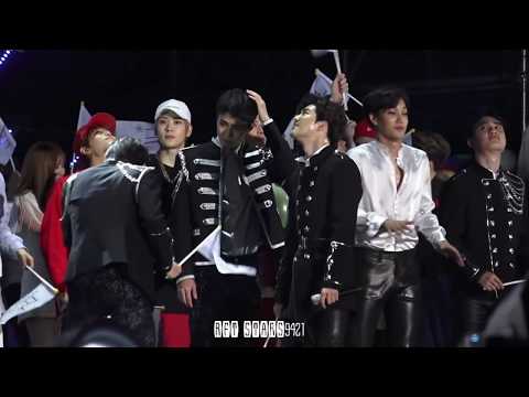 170603 Dream concert EXO 엑소 세훈 SEHUN ending - 폭죽이 무서운 막내에서 NCT 후배들 인사 받는 선배님  @ 2017 드림콘서트
