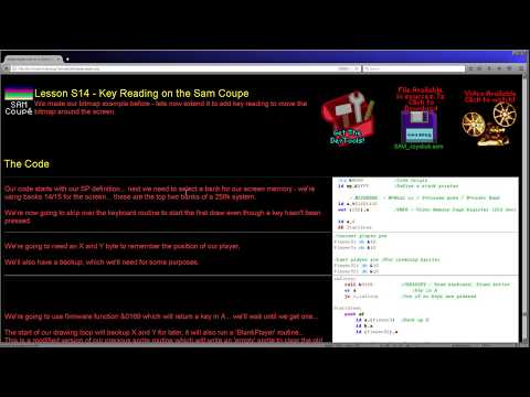 Key Reading on the Sam Coupe - Simple Z80 Assembly Lesson S14
