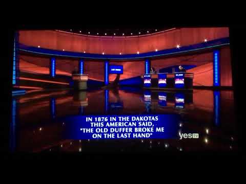 Jeopardy, only TWO for Final Jeopardy - Jessica Garsed Day 2 (10/8/19)