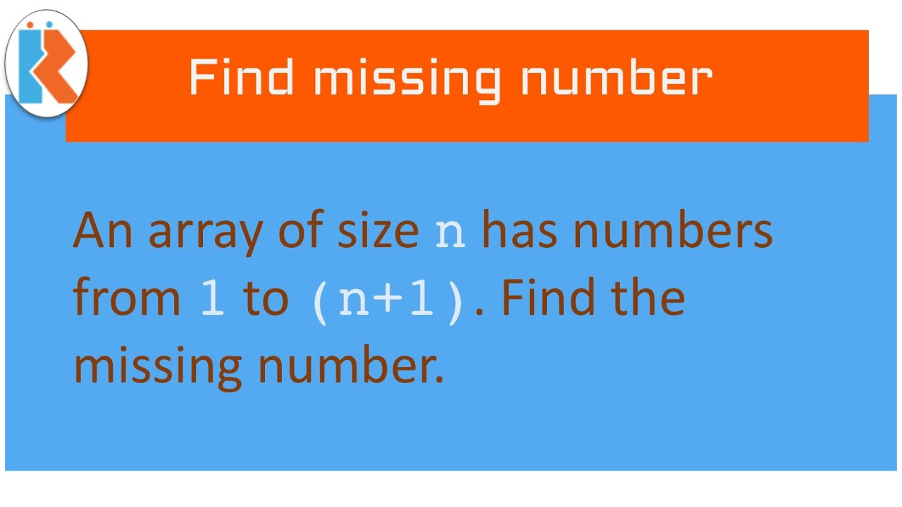 Find the missing element in an array