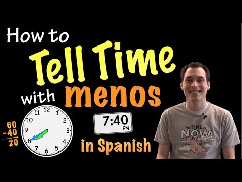 Telling time with "menos" in Spanish - Explanation (Basic)