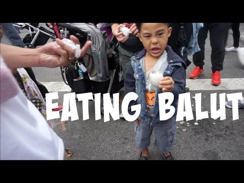 EATING BALUT FOR THE FIRST TIME | TeamYniguezVlogs #181a | MommyTipsByCole Video