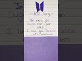 BTS Song Shorts Bts Btsarmy