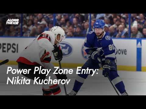 The power play zone entry by Nikita Kucherov