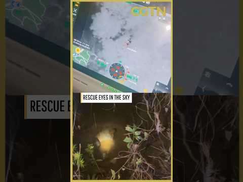 Thermal imaging drone helps rescue man trapped in abandoned mine shaft